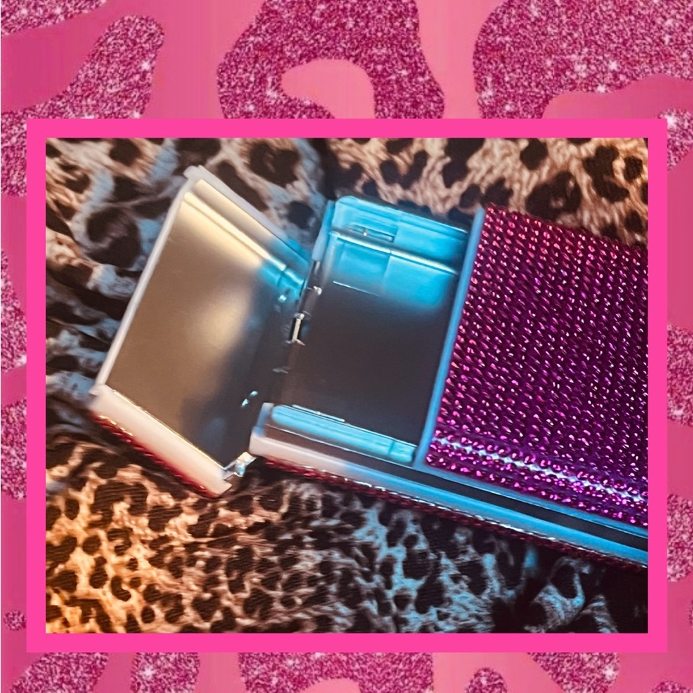πππPretty in Pink Rhinestone Cigarette Caseπππ - Picture 4 of 6